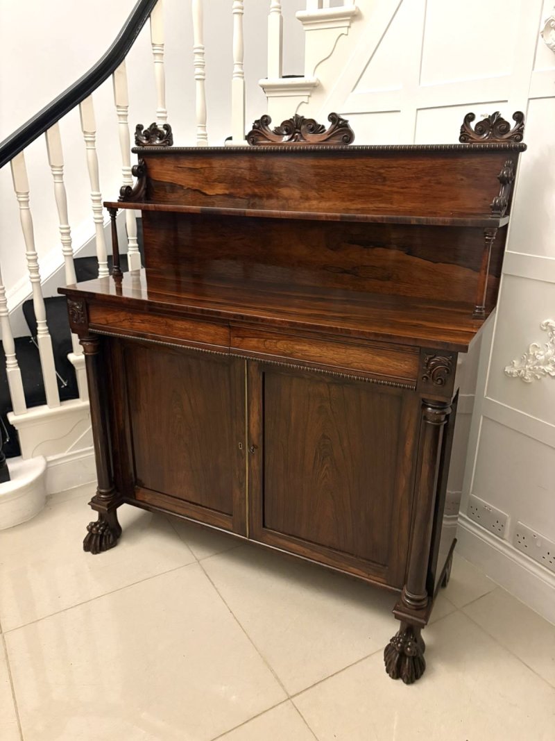 Fine Quality Antique Regency Mahogany Chiffonier / Sideboard